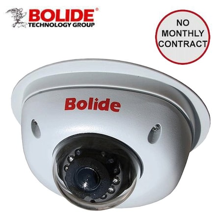 Bolide H.265 5MP 2.8mm Wide Angle Lens IP67 IR Mini Dome Camera, POE, 12VDC, SD Card Slot, IR Up to 75ft, w BOL-BN8009HA